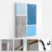 Set van abstracte handgeschilderde illustraties voor wanddecoratie, briefkaart, Social Media Banner, Brochure Cover Design achtergrond - moderne kunst Canvas - verticaal - 19624741