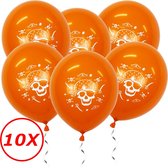 Halloween Versiering Decoratie Helium Ballonnen Feest Versiering Halloween Accessoires Ballon Oranje Piraat – 10 Stuks