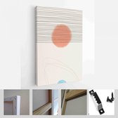 Set van abstracte handgeschilderde illustraties voor briefkaart, Social Media Banner, Brochure Cover Design of wanddecoratie achtergrond - Modern Art Canvas - verticaal - 185604855