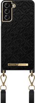 ideal of sweden phone necklace case geschikt voor samsung galaxy s21 plus embossed black