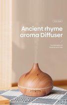 Luchtsnel Aroma Diffuser 550ML - Luchtbevochtiger - Vernevelaar - Lichtbruin