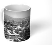 Mok - Zürich in de winter - zwart wit - 350 ML - Beker