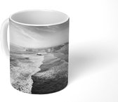 Mok - Panorama van de Algarve - zwart wit - 350 ML - Beker