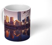 Mok - Weerspiegeling in het water van Melbourne in Australië - 350 ML - Beker