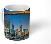 Mok - Een gouden brug voor de skyline van Perth - 350 ML - Beker