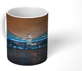 Mok - De blauw-verlichte Millennium Bridge in de nacht - 350 ML - Beker