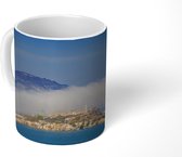 Mok - Mist trekt op over het Alcatraz eiland gelegen in de Baai van San Francisco - 350 ML - Beker