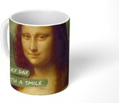 Mok - Koffiemok - Mona Lisa - Quote - Kunst - Mokken - 350 ML - Beker - Koffiemokken - Theemok