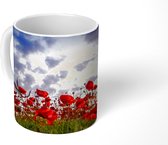 Mok - Klaprozen - Zonsondergang - Lente - 350 ML - Beker - Uitdeelcadeautjes