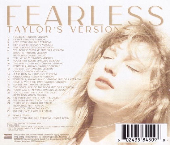 Taylor Swift - Fearless (Taylor's Version) (2 CD) - Taylor Swift