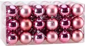 DUB Kerstballen - Kerstboom decoratie - Kerstboomversiering - 54 stuks Roze