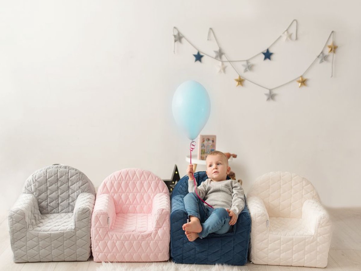 Albero Mio Velvet Roze Kinderfauteuil fauteuil | fau