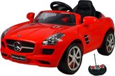 Eco Toys Mercedes SLS Elektrische Kinderauto - Rood - met claxon, muziek en geluid