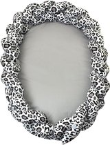MamaLoes Amy Panter Grijs 2-in-1 Babynest en Braided Bedbumper 80750