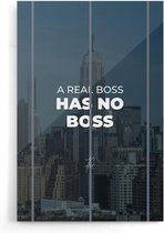 Walljar - Real Boss - Muurdecoratie - Poster
