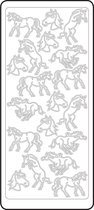 Vaessen Creative Sticker - 10x23cm - 10st - goud paarden