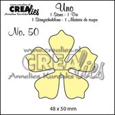 Crealies Uno snijmal - no.50 Bloem 21