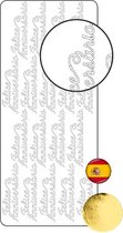 Vaessen Creative Sticker - 10x23cm - 10st - goud feliz anniversario