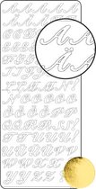 Vaessen Creative Sticker - 10x23cm - 10st - goud alfabet