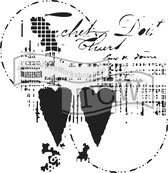 Hobbysjabloon - Template 30,5x30,5cm 30x30cm two hearts