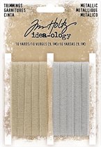 Tim Holtz trimmings metallic - 9.1m - 2 stuks