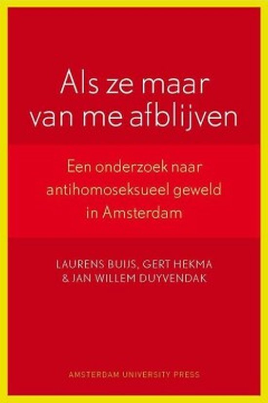 Cover van het boek 'Als ze maar van me afblijven' van L. Buijs en L. Hekma