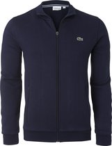 Lacoste heren sweatvest - met rits - marine blauw -  Maat: S