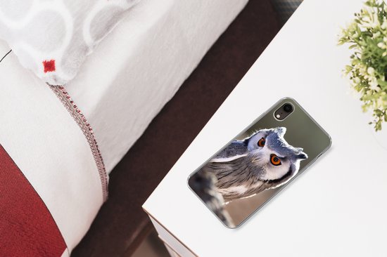 Coque iPhone XR - Hibou - Macro - Animal - Siliconen