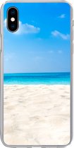 Geschikt voor iPhone Xs Max hoesje - Strand - Zee - Zand - Siliconen Telefoonhoesje