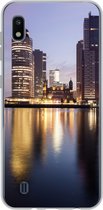Geschikt voor Samsung Galaxy A10 hoesje - Rotterdam - Water - Wolkenkrabber - Siliconen Telefoonhoesje