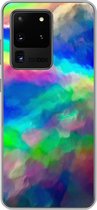 Geschikt voor Samsung Galaxy S20 Ultra hoesje - Waterverf - Kunst - Psychedelisch - Siliconen Telefoonhoesje