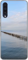 Geschikt voor Samsung Galaxy A30s hoesje - Noordzee - Wolken - Water - Siliconen Telefoonhoesje