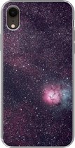 Coque iPhone XR - Univers - Étoiles - Rose - Siliconen