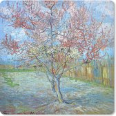 Muismat Klein - De roze perzikboom - Vincent van Gogh - 20x20 cm