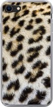 Geschikt voor iPhone 7 hoesje - Close-up vacht luipaard - Siliconen Telefoonhoesje