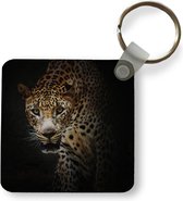 Sleutelhanger - Luipaard - Wilde dieren - Licht - Plastic - Rond - Uitdeelcadeautjes