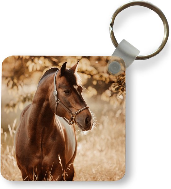 Sleutelhanger - Paard - Zon - Portret - Plastic