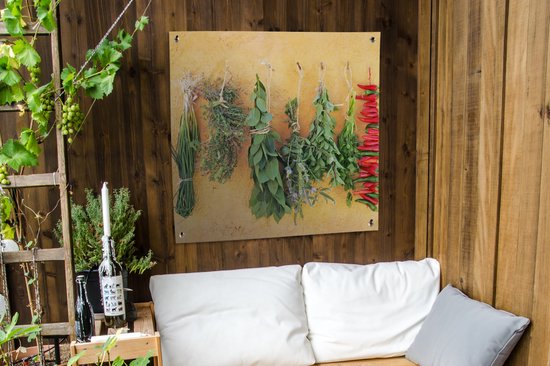 Serviette de jardin Herbes méditerranéennes - 100x100 cm