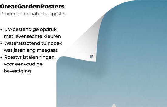 Affiche de jardin Île avec phare - Décoration murale cm - Décoration murale d'extérieur - Affiche de jardin - Toile de jardin - Affiche de clôture - Tableau de jardin