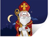 Muurstickers - Sticker Folie - Sinterklaas - Sint - Kinderen - Kids - Jongens - Meisjes - Kids - 120x90 cm - Plakfolie - Muurstickers Kinderkamer - Zelfklevend Behang