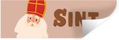 Muurstickers - Sticker Folie - Sinterklaas - Chocolade - Sint - Kinderen - Jongens - Meisjes - Kind - 90x30 cm - Plakfolie - Muurstickers Kinderkamer - Zelfklevend Behang