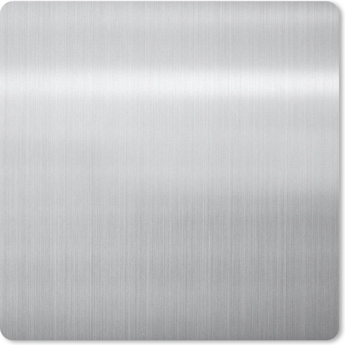 Muismat 20x20 cm - Mousepad Metaal print - Zilver - Grijs - Muismatten