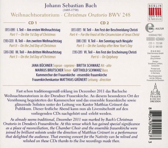 J.S. Bach: Weihnachtsoratorium, Bwv248