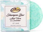 Beesha Shampoo Bar Aloë Vera & Cucumber 40 gram | 100% Plasticvrije en Natuurlijke Verzorging | Vegan, Sulfaatvrij en Parabeenvrij | CG Proof