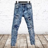 Skinny jeans blauw 96866 -s&C-98/104-spijkerbroek jongens