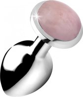 Gemstones Rose Quartz Gem Medium Anal Plug - Butt Plugs & Anal Dildos