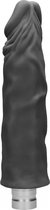 Realrock 10-25 cm Vibrating Dildo - Black - Realistic Vibrators