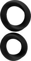 Infinity - L and XL Cockring - Black - Cock Rings