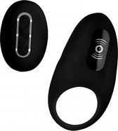 Vibrating Cock Ring with Remote Control - Black - Cock Rings