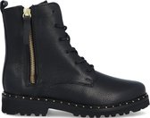 Omoda Bee 537-a Kids Omoda Veterboots - Laarzen Met Veters - Meisjes - Zwart - Maat 34